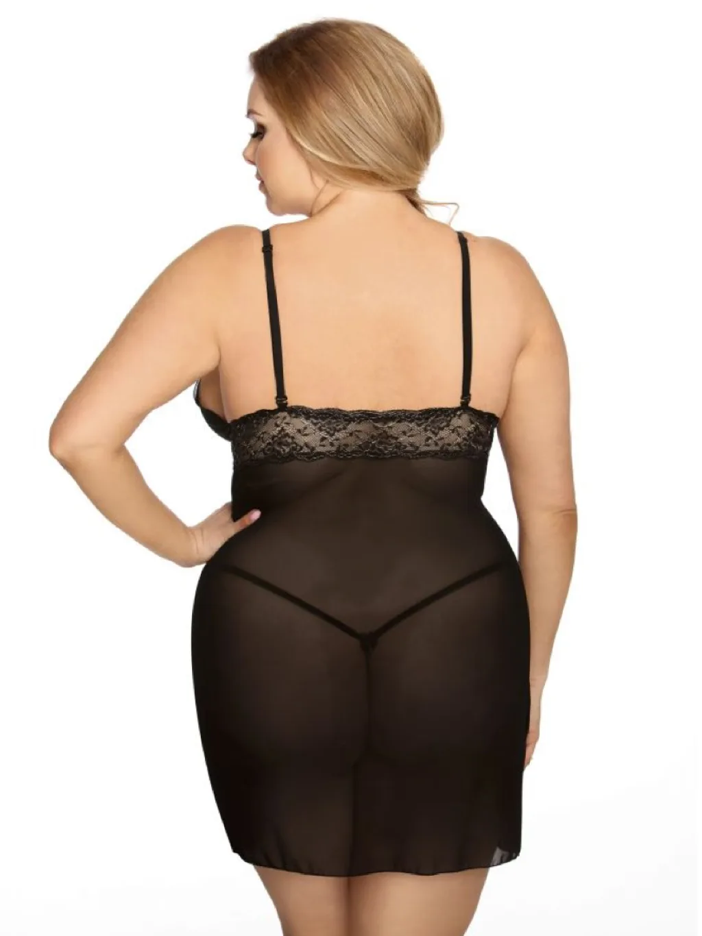 Anais Valencia Chemise XL+ - Black
