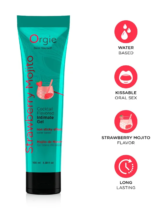 Orgie Lube Tube - Cocktail - Strawberry 100ml