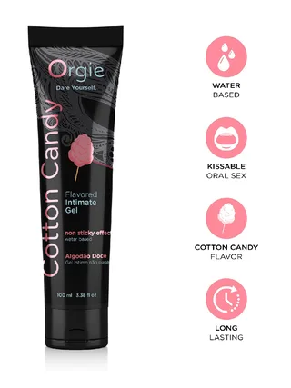 Orgie Lube Tube - Cotton Candy - 100ml