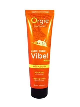 Orgie Lube Tube Vibe! - Medium - Pina Colada - 100ml