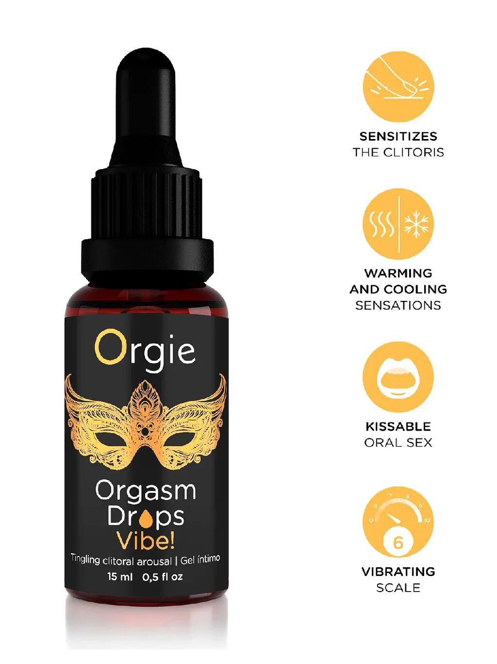 Orgie Orgasm Drops - Vibe! - 15ml