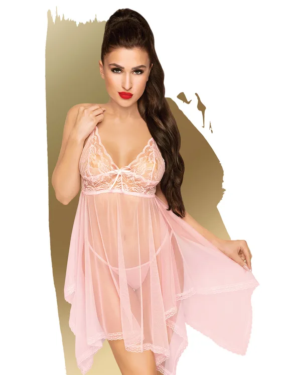 Penthouse | Naughty Doll Babydoll : L-XL - Rose